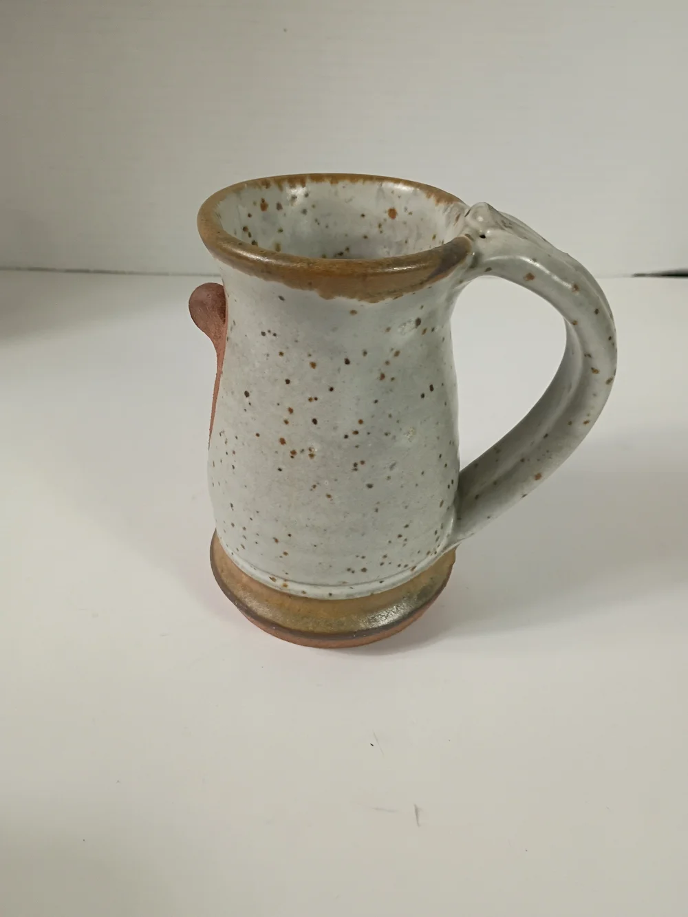 Hand Made pottery-crazy face mug-drunk confused or stoned dude